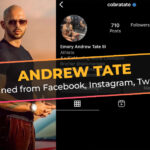 Andrew Tate banned from Facebook, Instagram, Twitter