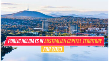Public holidays in Australian Capital Territory for 2023