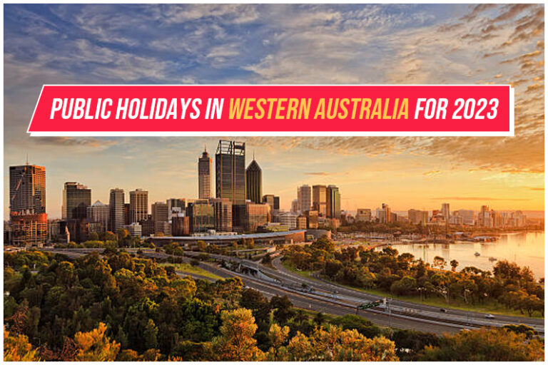 Updated list of Western Australian public holidays (Version: 2023).