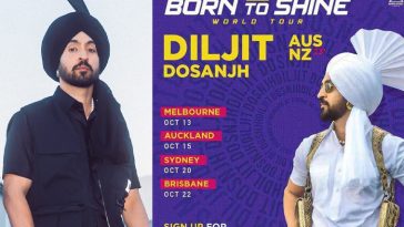 Diljit Dosanjh 'Born To Shine' Australia Tour Dates And Venues 